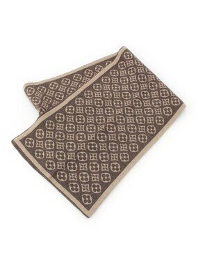 Louis Vuitton Echarpe Ski Monogram Cashmere Scarf Brown